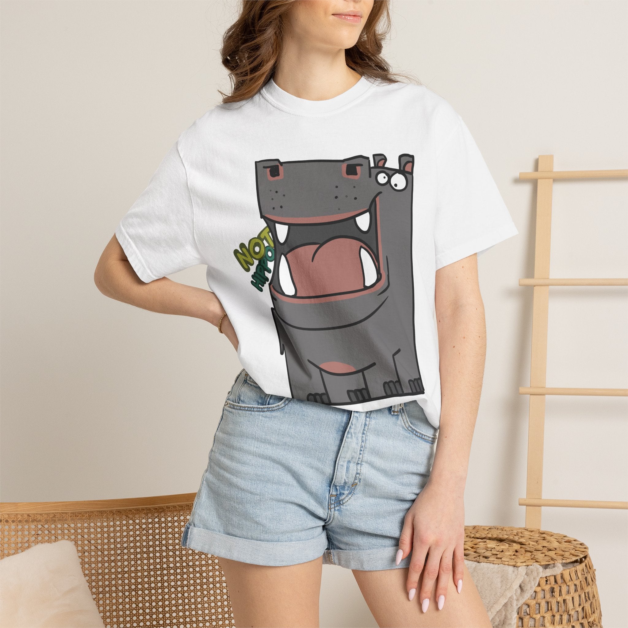Hippo T‑Shirt — Cute Cartoon "Not Hippo" Unisex T-shirt