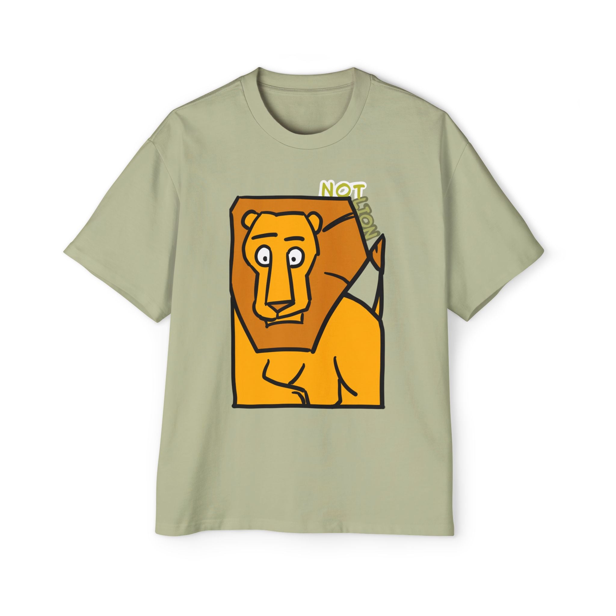 Lion T-shirt — Not Lion Tee | Cute Cartoon Lion
