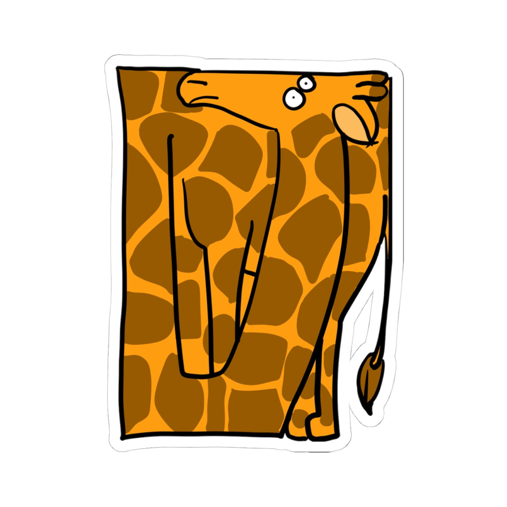 Autocollant Patch Girafe — Adorable décalcomanie girafe dessin animé découpée pour ordinateurs portables et bouteilles d'eau