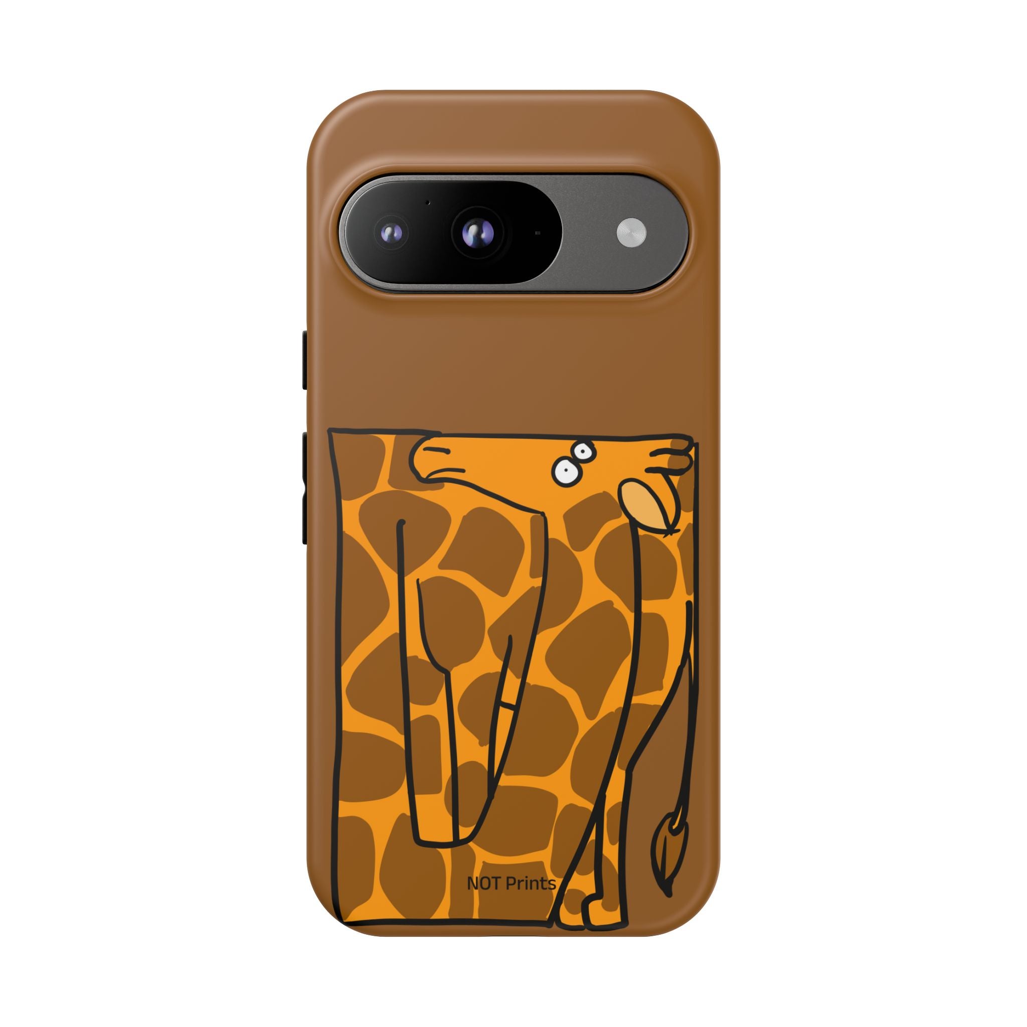 Giraffe Pocket Tough Phone Case — Cute Cartoon Giraffe with Card Slot