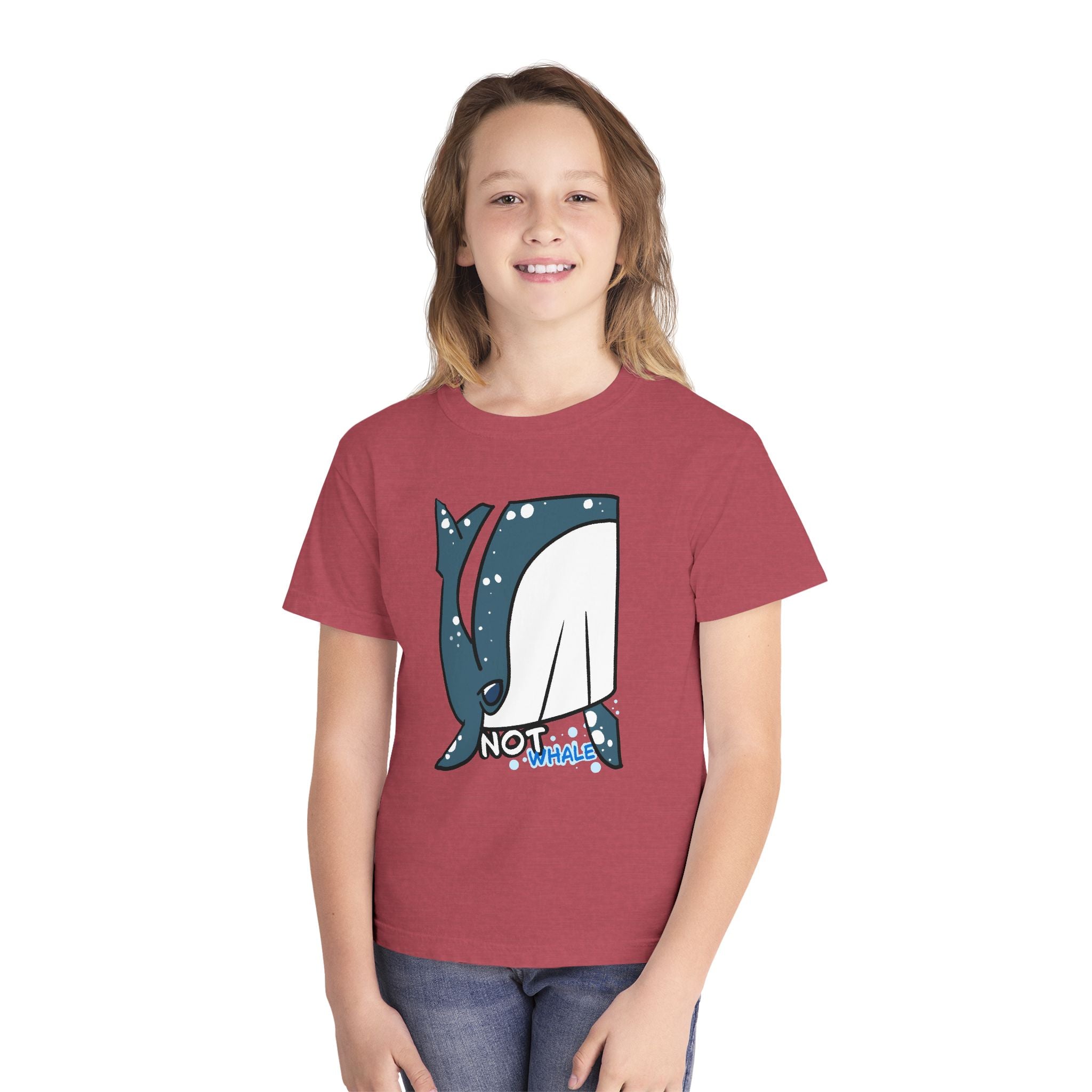 Whale Youth Tee — Cute "Not Whale" Narwhal Graphic Kids Shirt