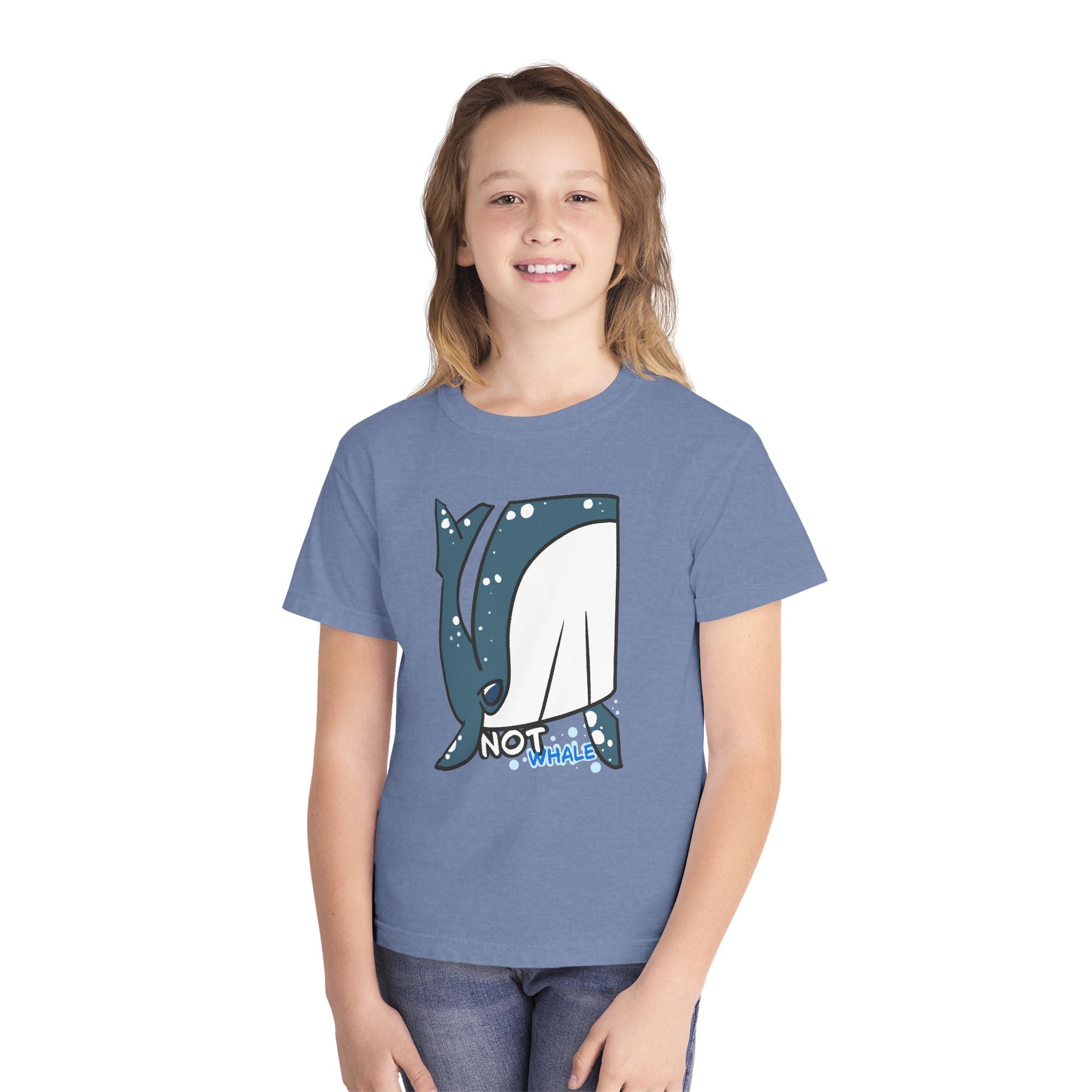 Whale Youth Tee — Cute "Not Whale" Narwhal Graphic Kids Shirt
