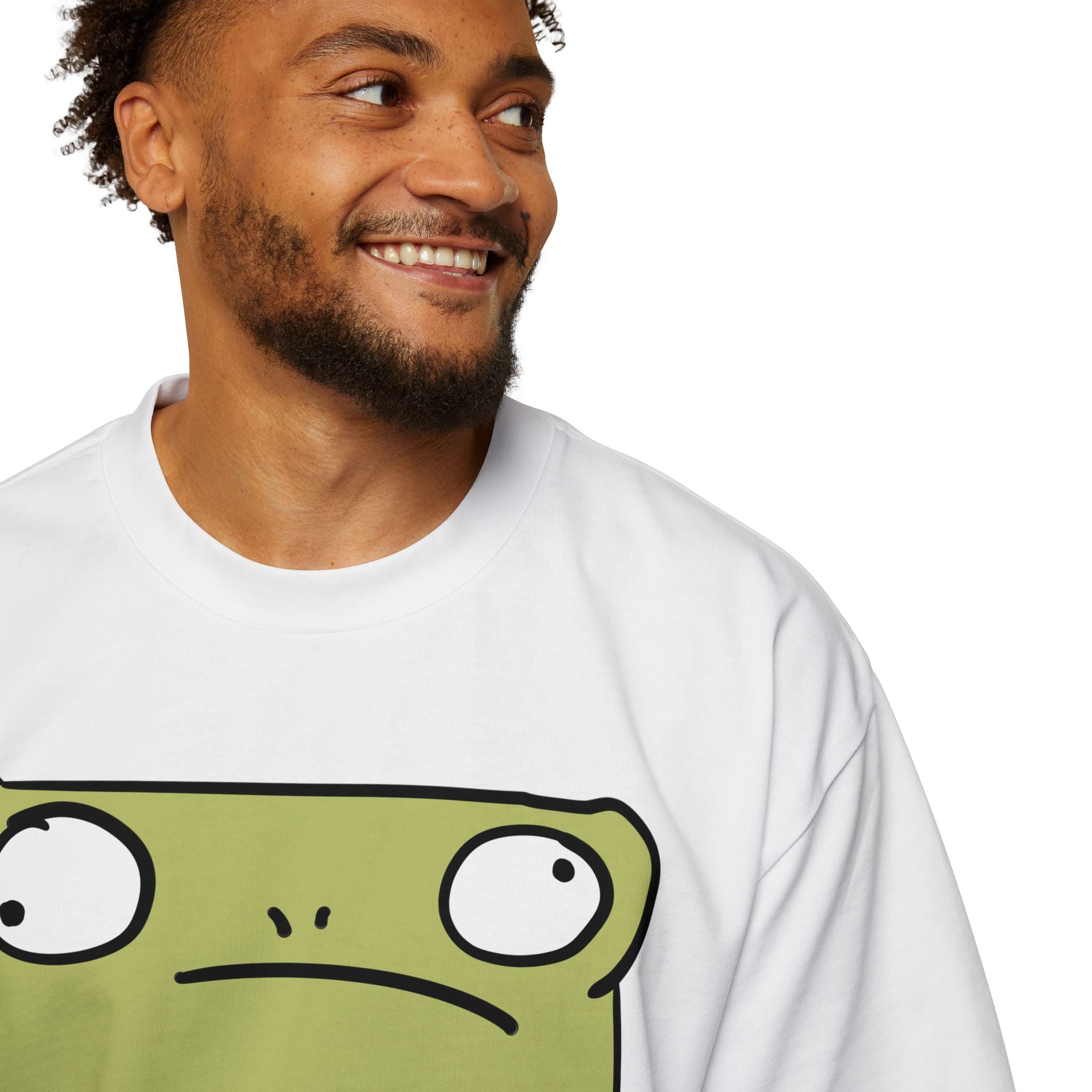 Funny 'Not Frog' Graphic Tee — Cute Cartoon Amphibian Oversized Shirt