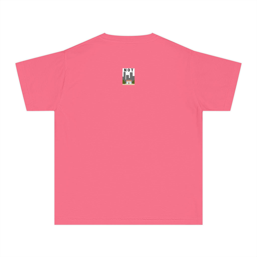 Orange Cat Youth Tee – Cute Cartoon Cat Graphic Shirt for Kids | Funny Not Cat Animal Cotton T-Shirt