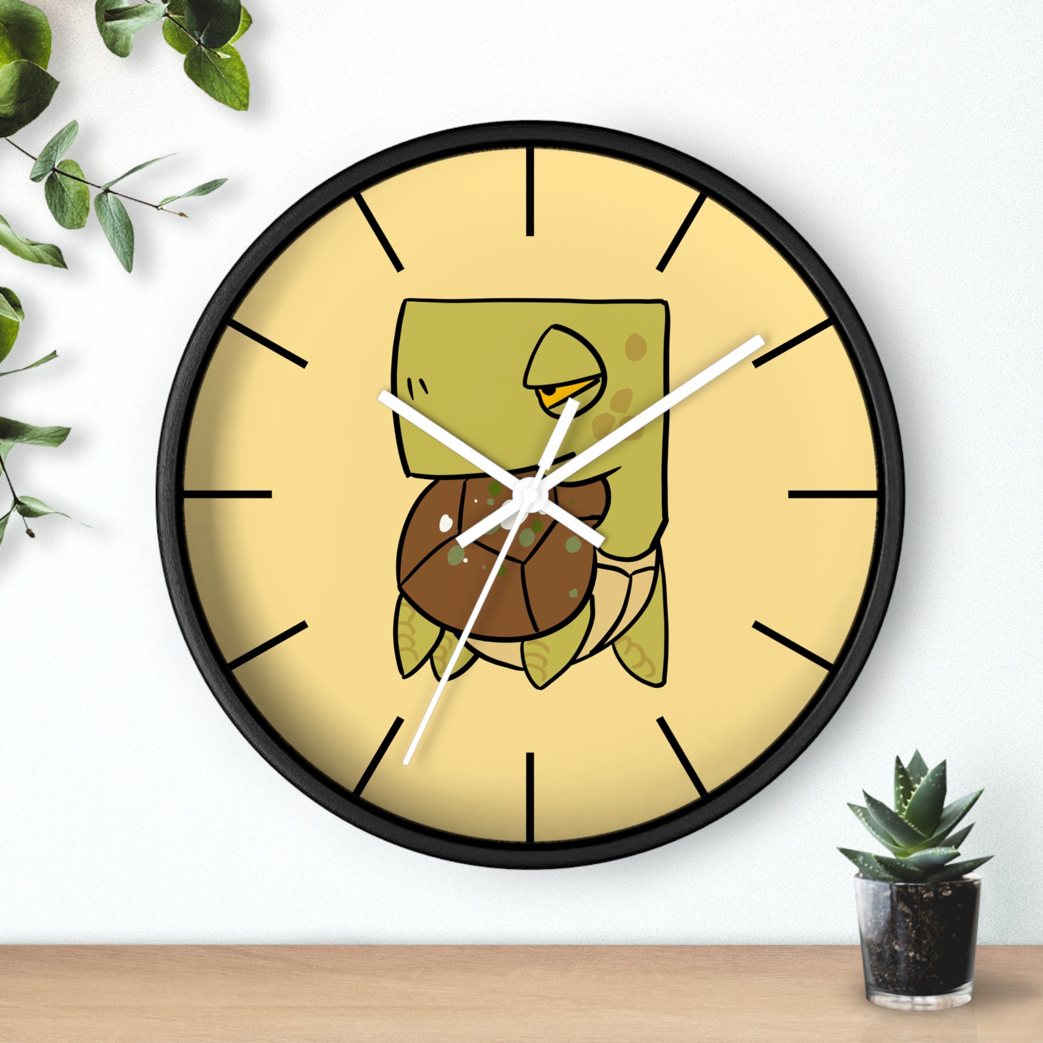 Turtle Wall Clock — Cute Cartoon Sea Turtle Clock for Kids’ Room & Beach Decor