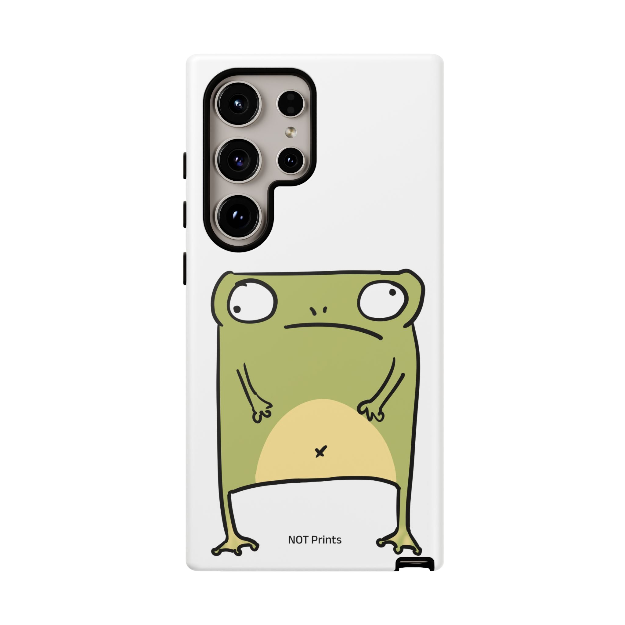Funny Frog Tough Phone Case — Cute Stubborn Frog Protective iPhone Case