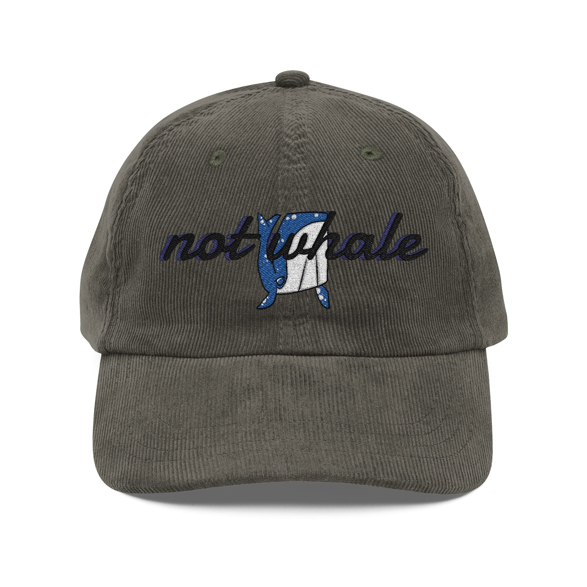 Vintage Corduroy Cap (Embroidery)| Cut 'Not Whale' Cap