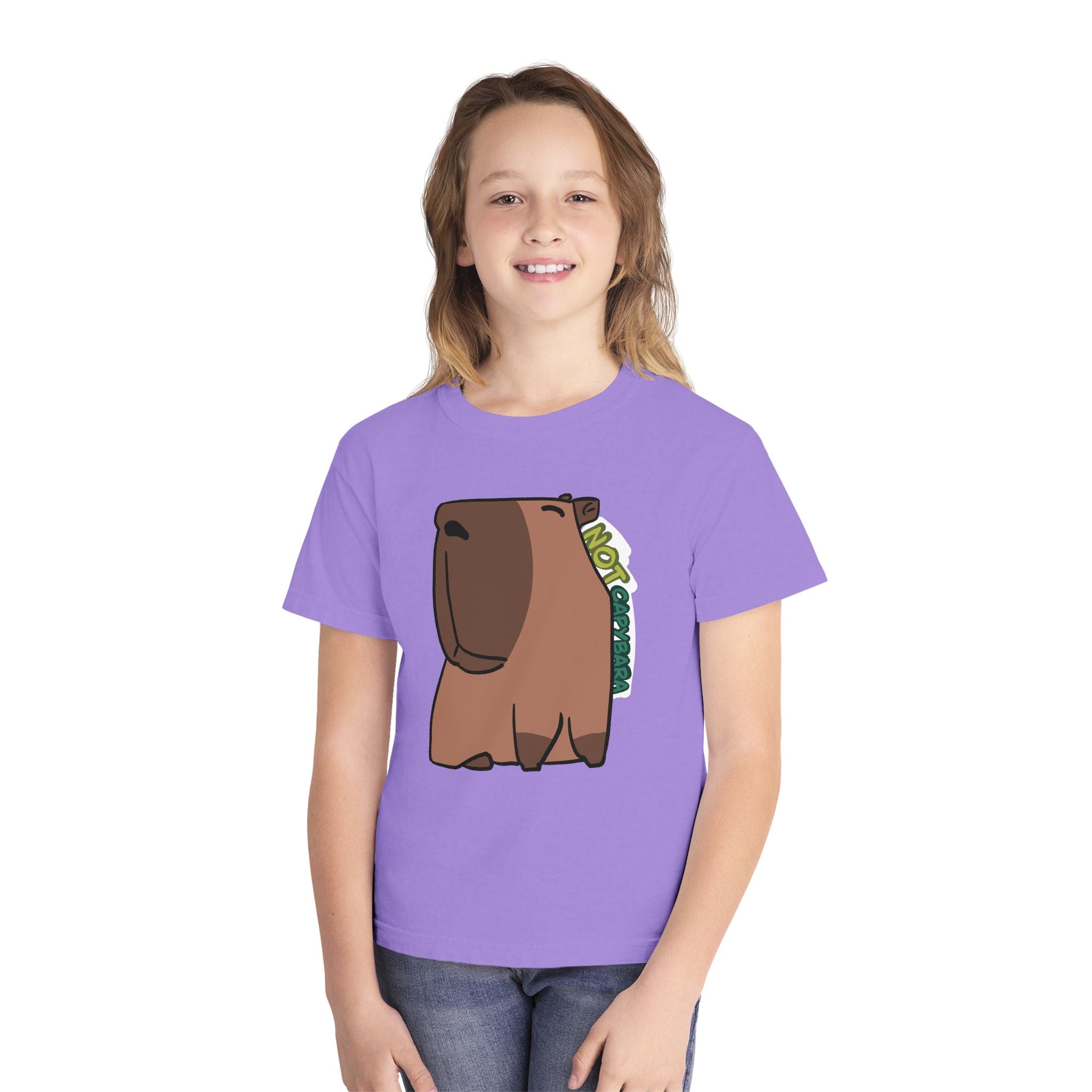 T-shirt graphique enfant Capybara – Adorable T-shirt enfant « Pas un capybara »