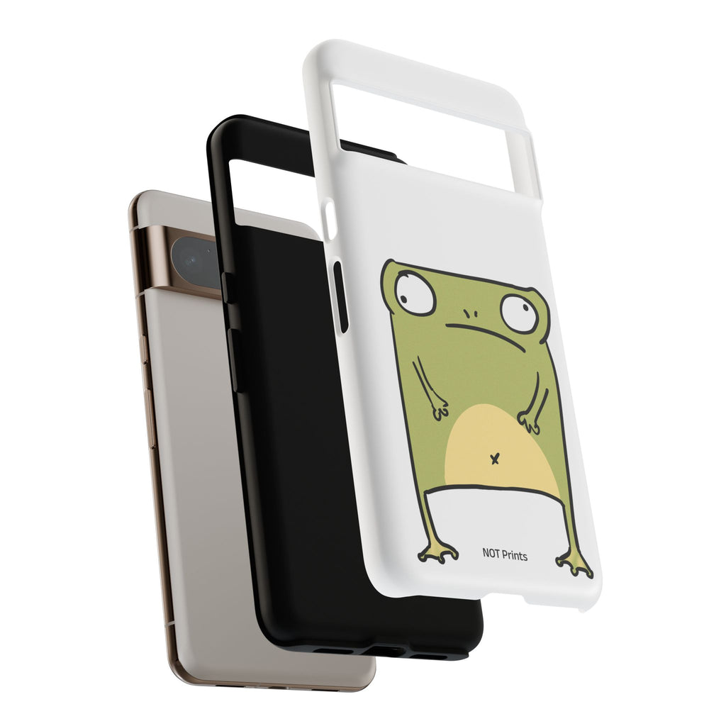 Funny Frog Tough Phone Case — Cute Stubborn Frog Protective iPhone Case
