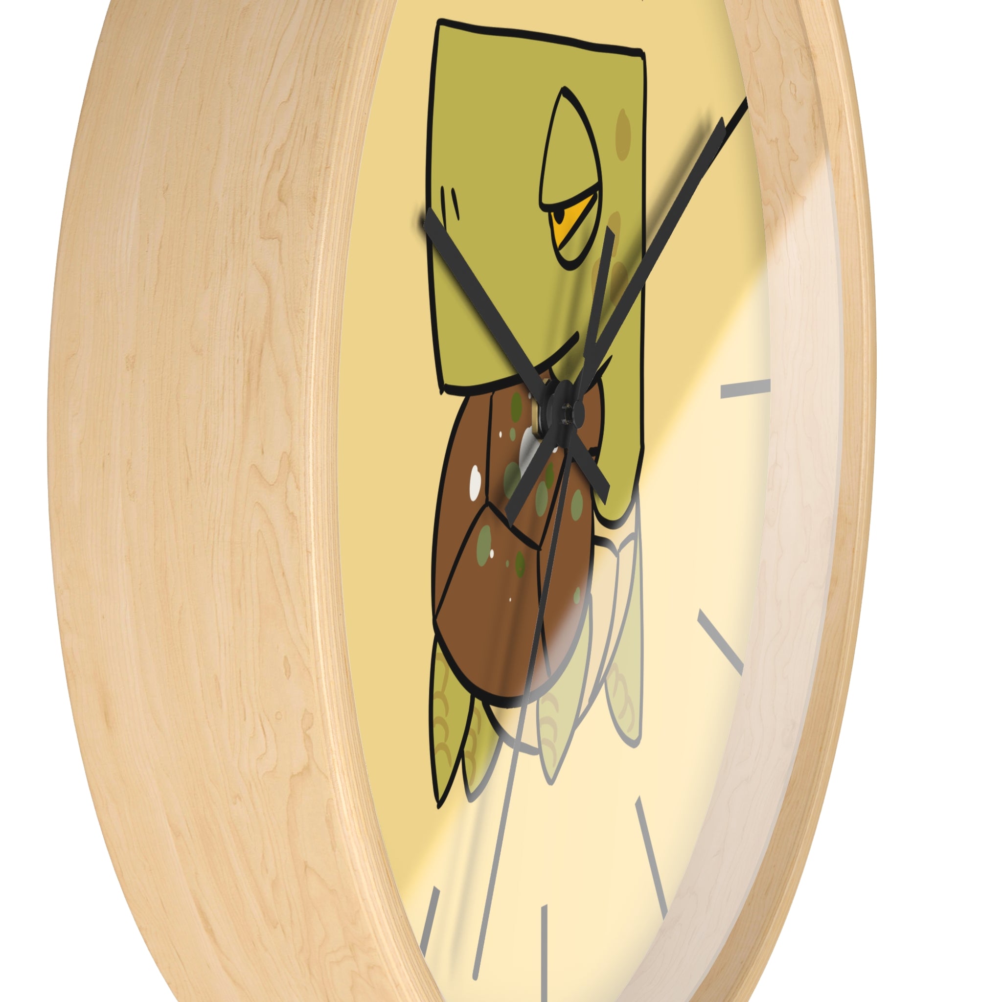 Turtle Wall Clock — Cute Cartoon Sea Turtle Clock for Kids’ Room & Beach Decor
