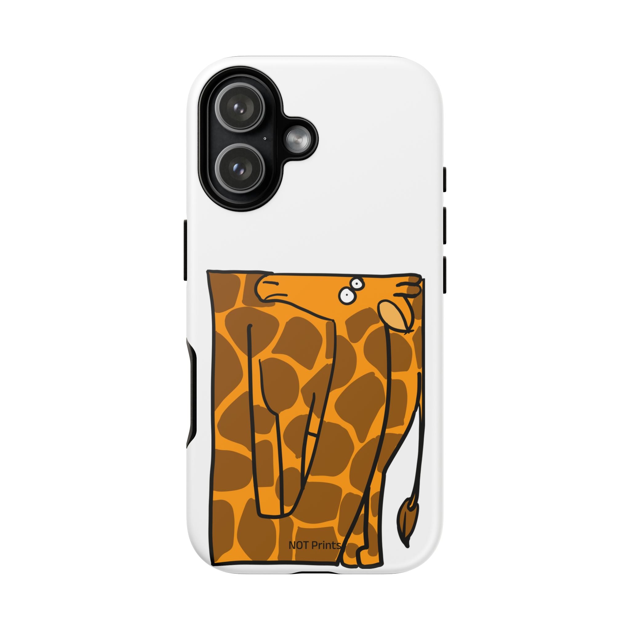 Giraffe Pocket Tough Phone Case — Cute Cartoon Giraffe with Card Slot