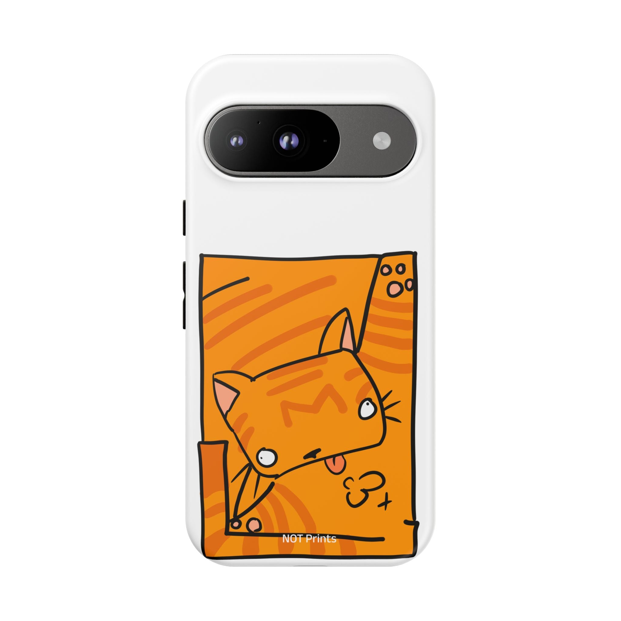 Cute Orange Cat Phone Case - Tough Cases Protective Phone Cover
