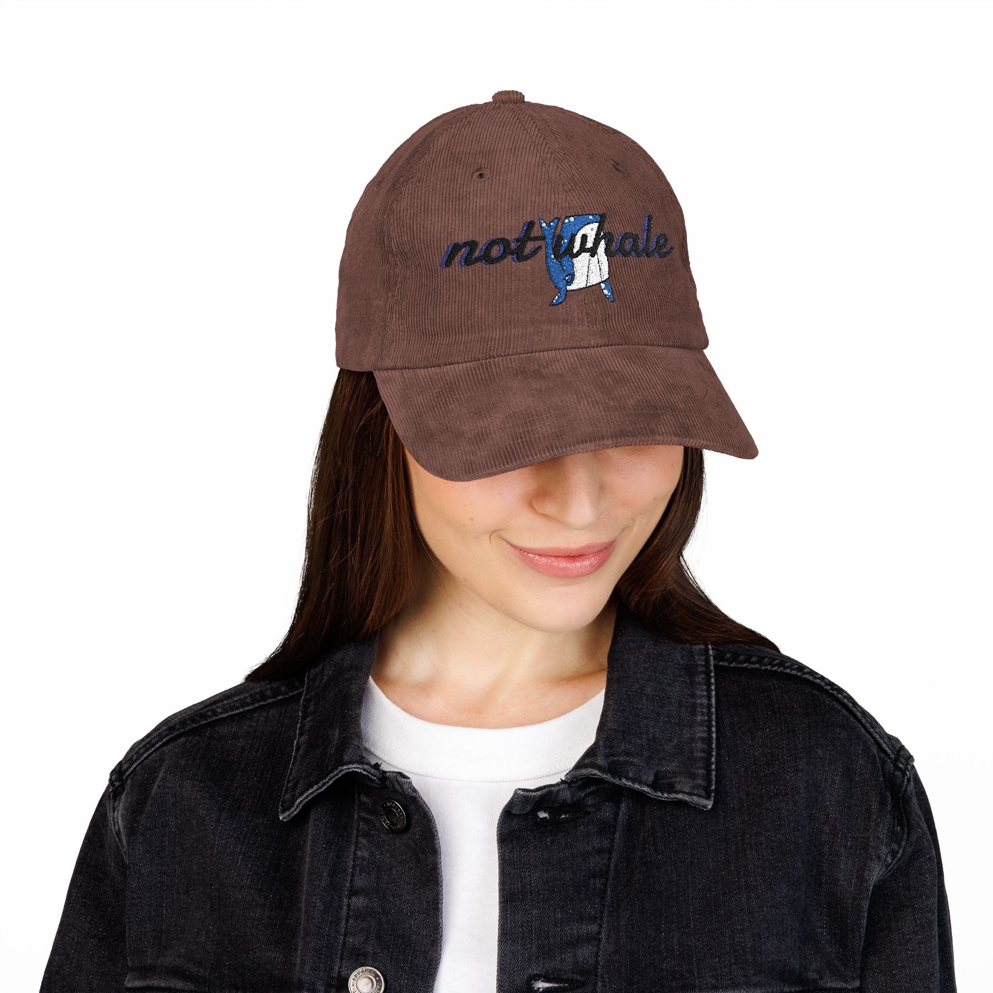 Vintage Corduroy Cap (Embroidery)| Cut 'Not Whale' Cap