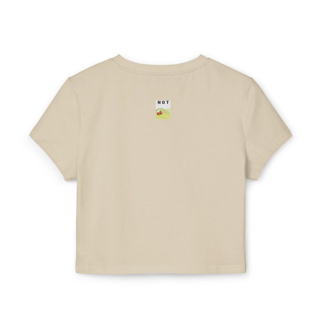 Rabbit Cute Graphic Baby Tee | "Not Rabbit" Women's Crop Tee