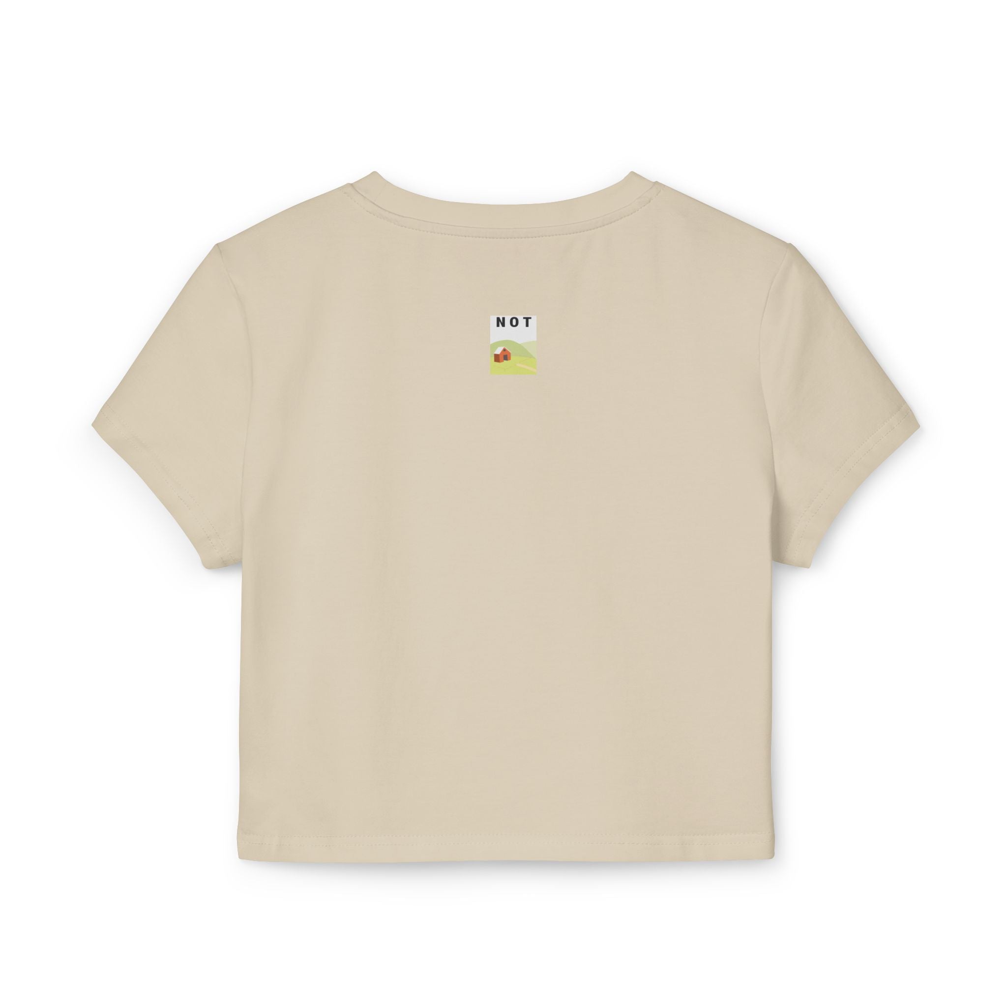 Rabbit Cute Graphic Baby Tee | "Not Rabbit" Women's Crop Tee