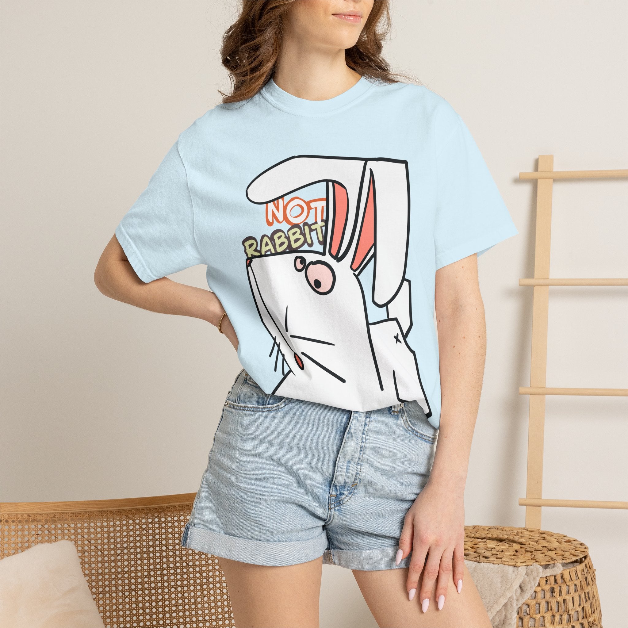 Rabbit T-Shirt | Cute Cartoon "Not Rabbit" | Unisex T-shirt
