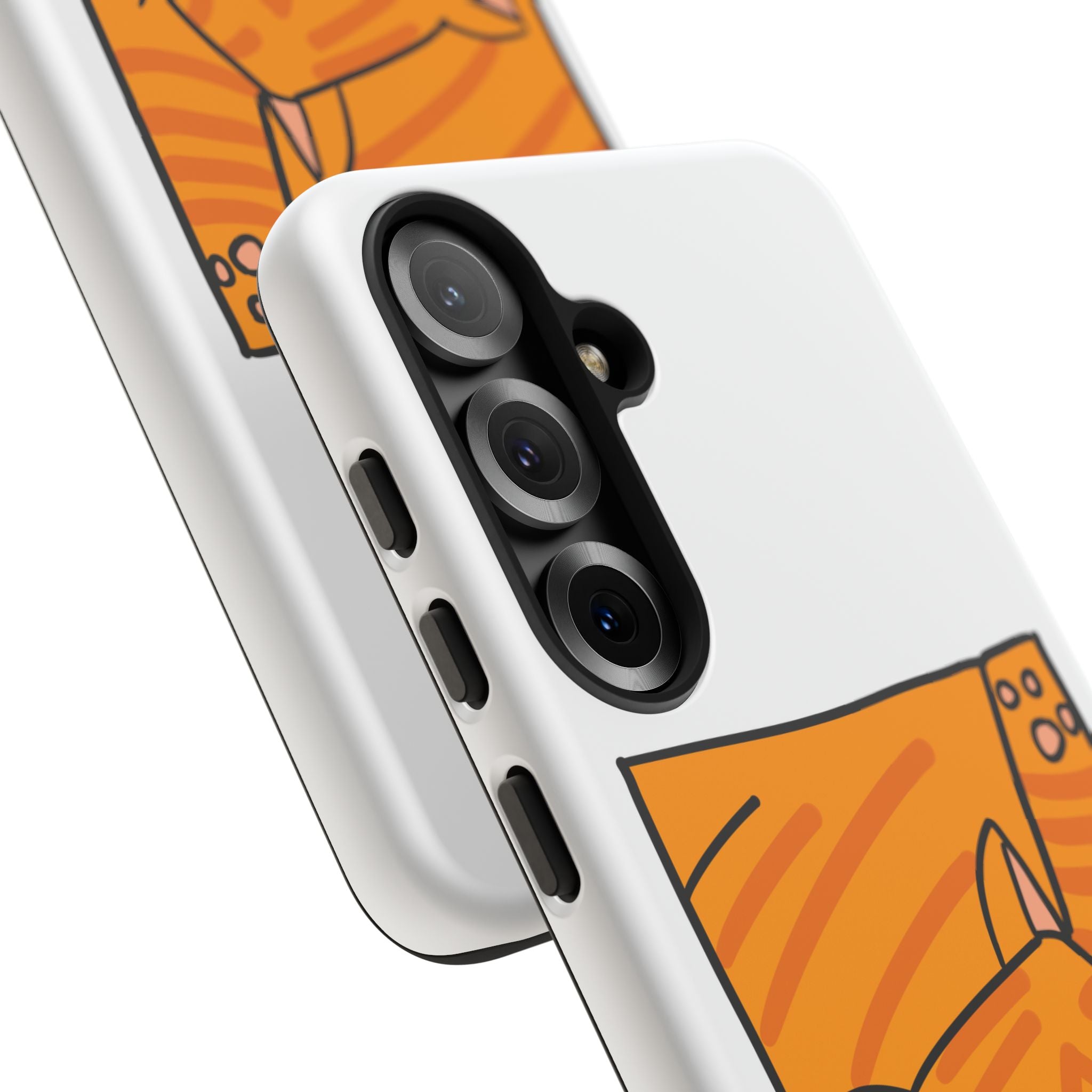 Cute Orange Cat Phone Case - Tough Cases Protective Phone Cover