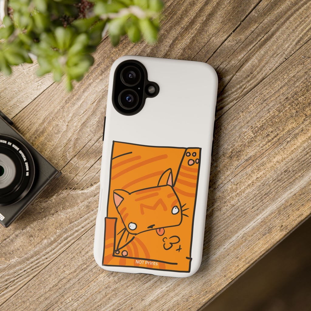 Cute Orange Cat Phone Case - Tough Cases Protective Phone Cover