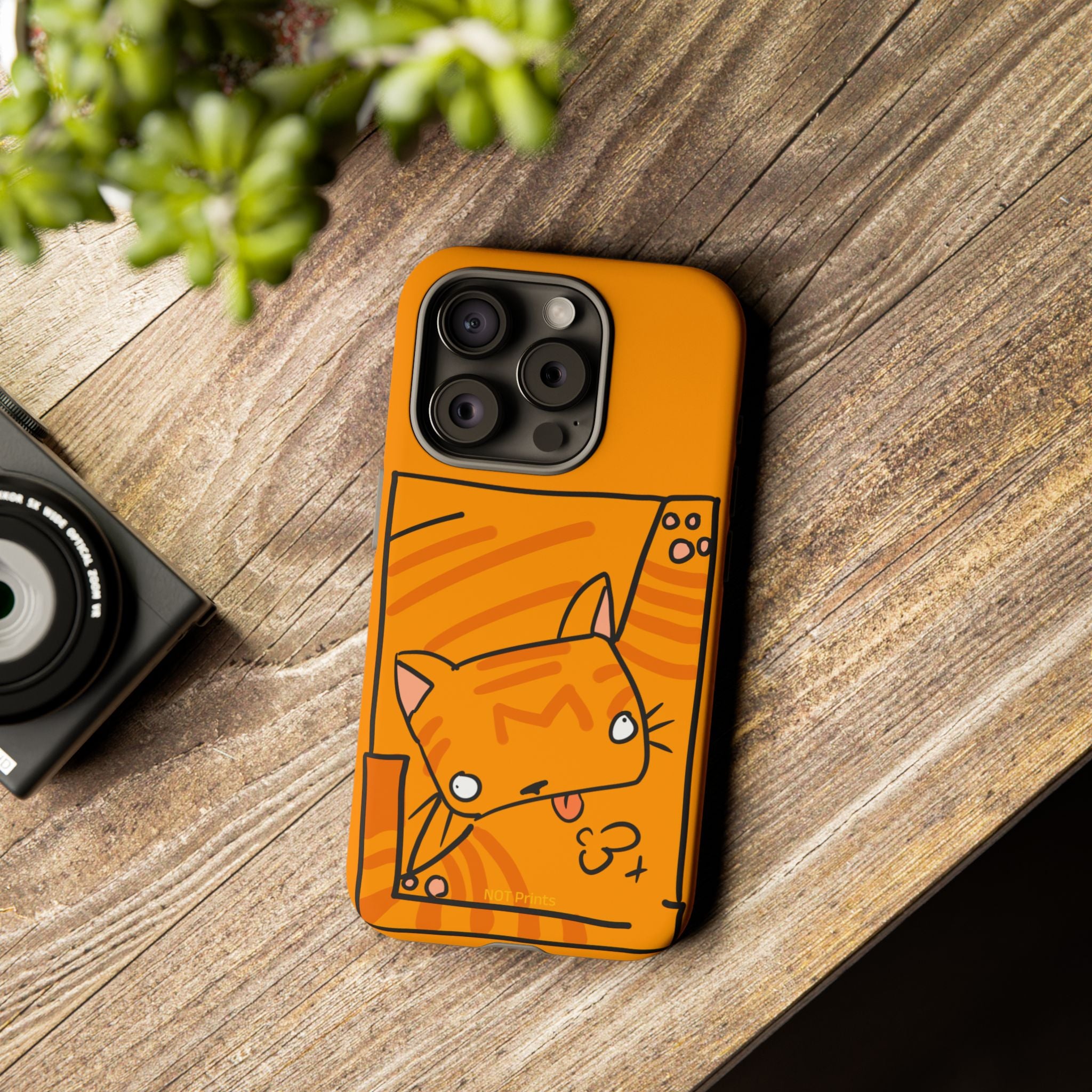 Cute Orange Cat Phone Case - Tough Cases Protective iPhone Cover