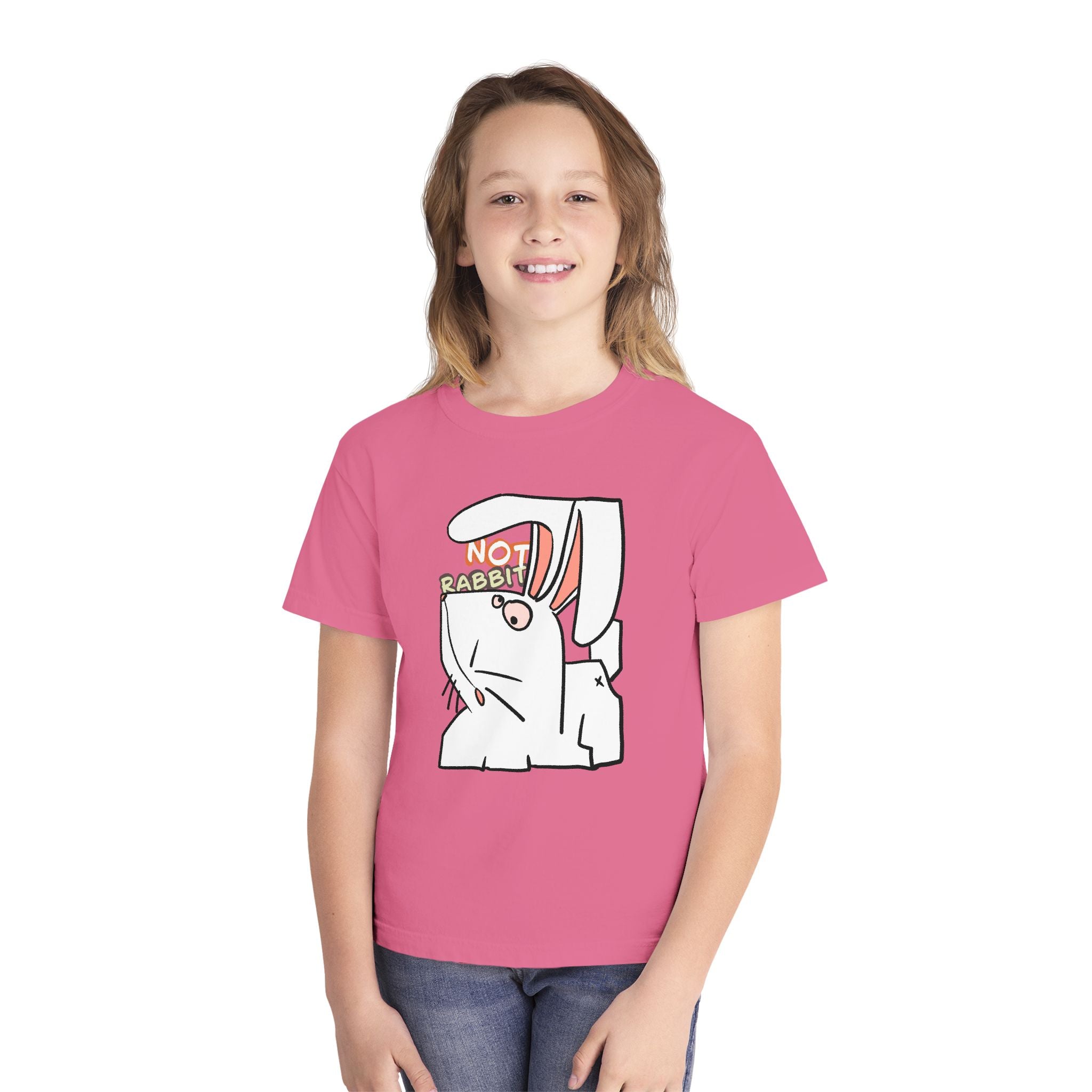 Rabbit Youth Tee — Cute 'Not Rabbit' Graphic Bunny T-Shirt
