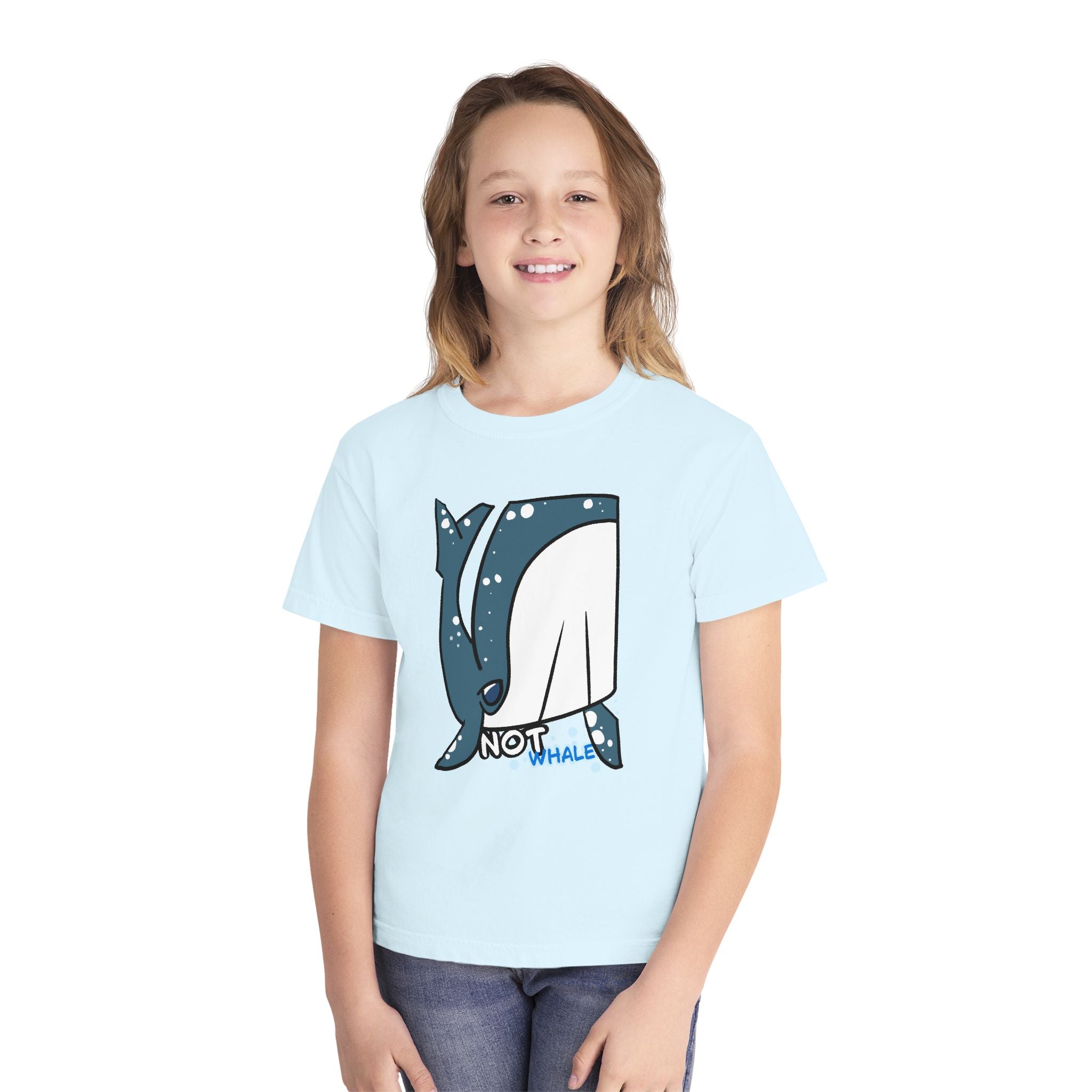Whale Youth Tee — Cute "Not Whale" Narwhal Graphic Kids Shirt