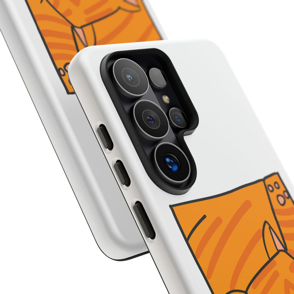 Cute Orange Cat Phone Case - Tough Cases Protective Phone Cover