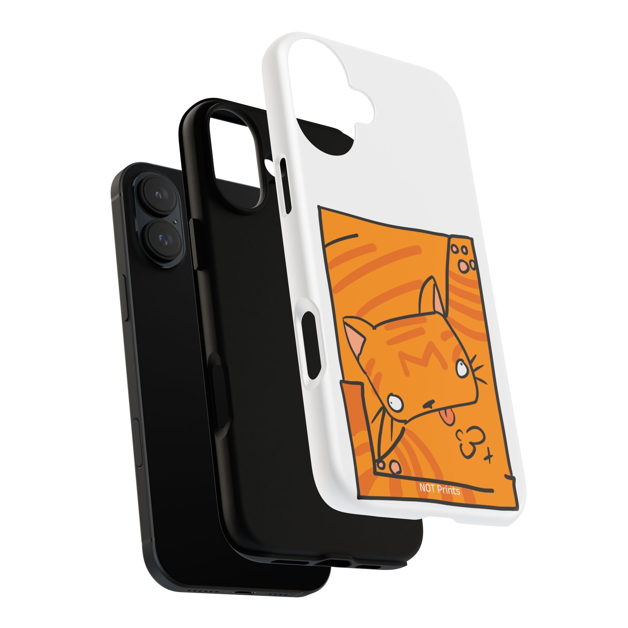 Cute Orange Cat Phone Case - Tough Cases Protective Phone Cover