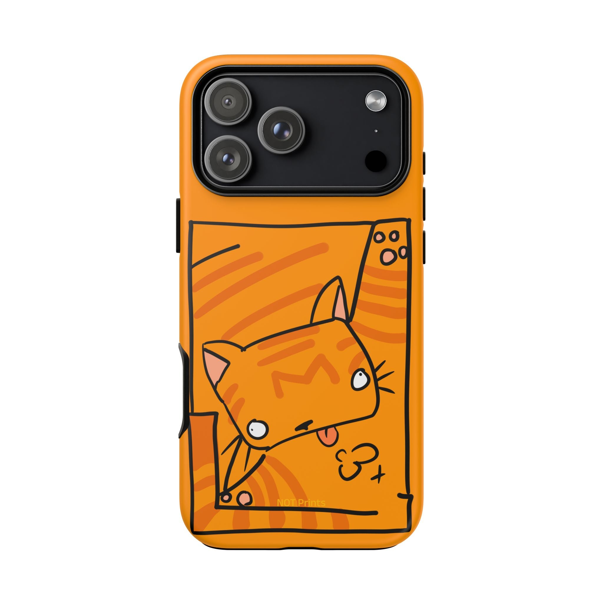 Cute Orange Cat Phone Case - Tough Cases Protective iPhone Cover